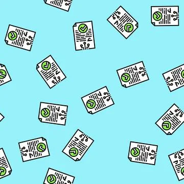 Smart contract decentralized application vector seamless pattern Stock Illustration