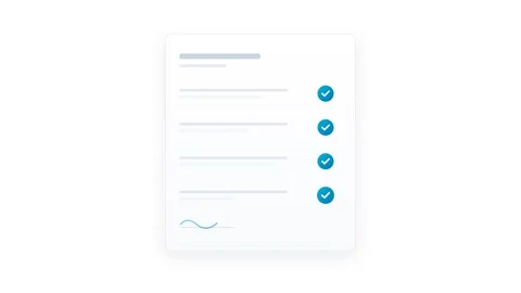 Smart Contract Digital Document with Sequential Teal and Ocean Blue Verific.. Видео 346006819