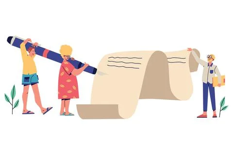 Smart Contract Illustration Illustrazione stock