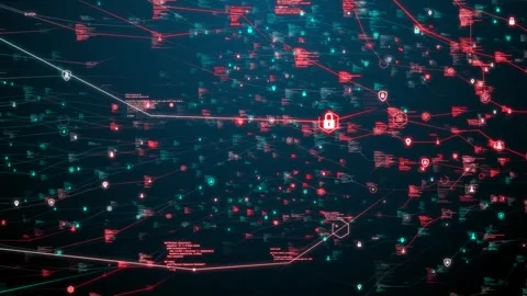 Smart Contracts Revolution of Blockchain, Big Data to transforming Networks Stock Footage 245325045