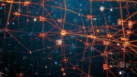 Smart Contracts Revolution of Blockchain, Big Data to transforming Networks Stock Footage 245325939