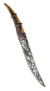 Smart dagger of the medieval soldier. It was used for hunting Stock Photos