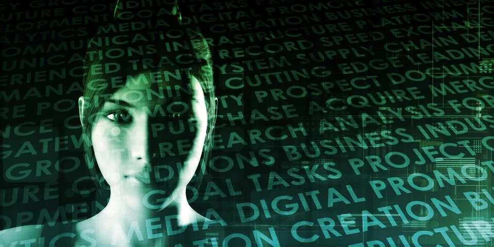 Smart Data Solutions Stock Illustration