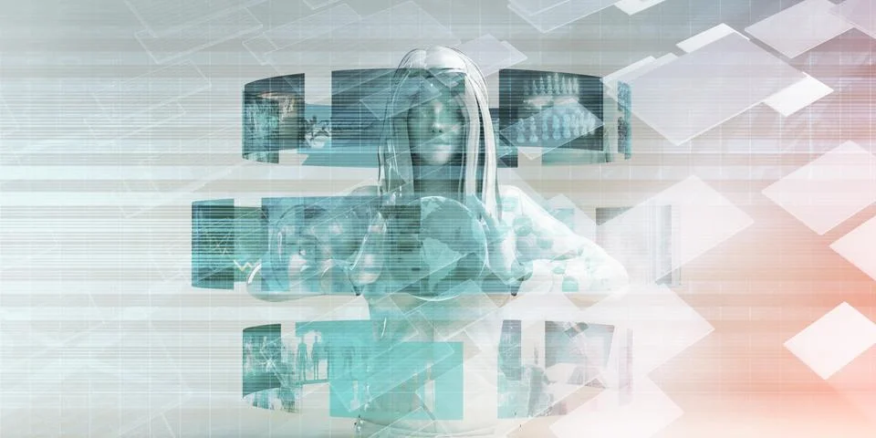 Smart Data Solutions Stock Illustration