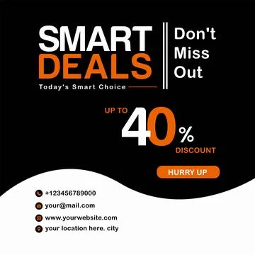 Smart Deals Template Stock Illustration