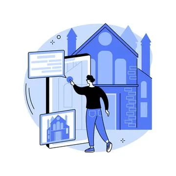 Smart destinations project abstract concept vector illustration. Stock Illustration