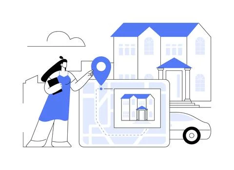 Smart destinations project abstract concept vector illustration. Stock Illustration
