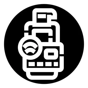 Smart device connecting to wireless internet network Stock Illustration
