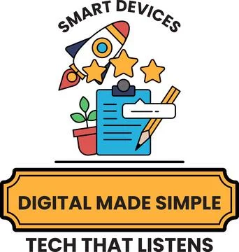 A smart device that is digital made simple イラスト素材