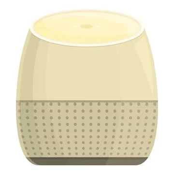 Smart device icon cartoon vector. Speaker voice Illustrazione stock