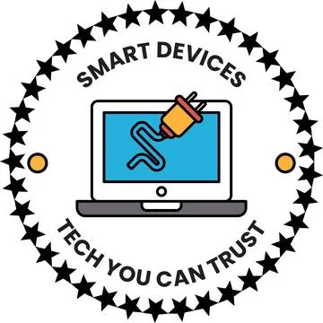 A smart device logo with a plug on it イラスト素材