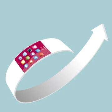 Smart device. Mobile communication concept. Stock Illustration