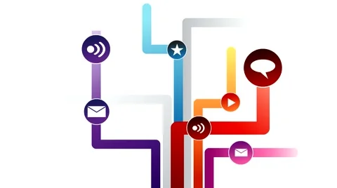 Smart device network footage Stock Footage 46066544