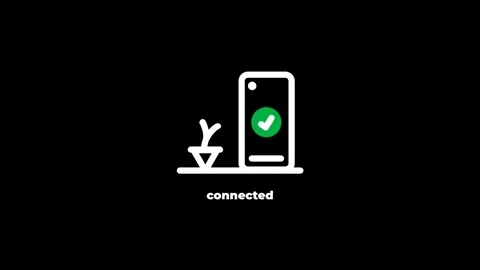Smart Device Network Status - Seamless Digital Connection for Growth Monito.. Stock Footage 340058660