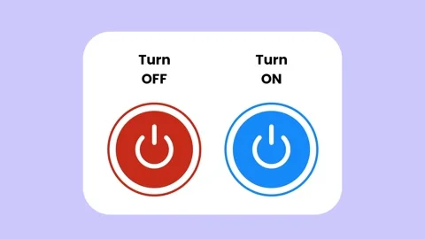 Smart Device Power On Off Toggle Stock Footage 346804089