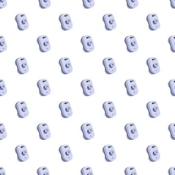 Smart device security lock technology seamless pattern Stock Illustration