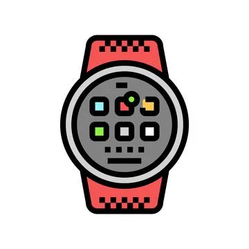 Smart device tech enthusiast color icon vector illustration Stock Illustration