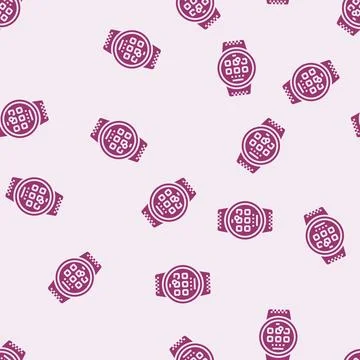 Smart device tech enthusiast glyph seamless pattern Stock Illustration