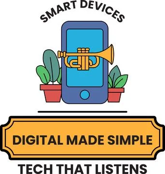 A smart device with a trumpet on it イラスト素材