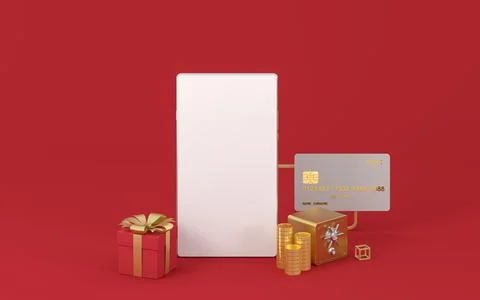 Smart devices and safe box, 3d rendering. Illustrazione stock
