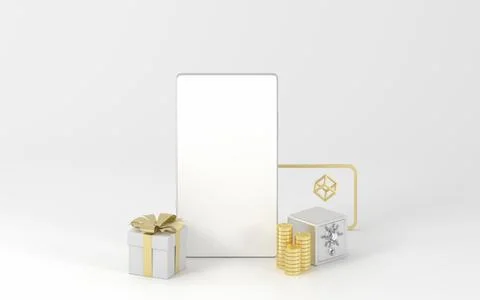 Smart devices and safe box, 3d rendering. Stockillustratie