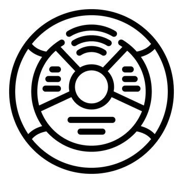 Smart digital assistant icon outline vector Illustrazione stock