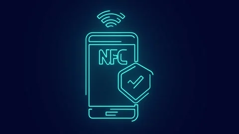 Smart digital banking with secured NFC payments Stock Footage 241163456