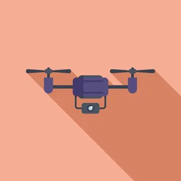 Smart digital camera icon flat vector. Remote control Stock Illustration