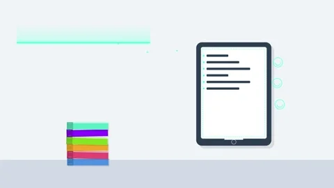 Smart Digital Homework Scanner Processing Student Assignments Stock Footage 345515546