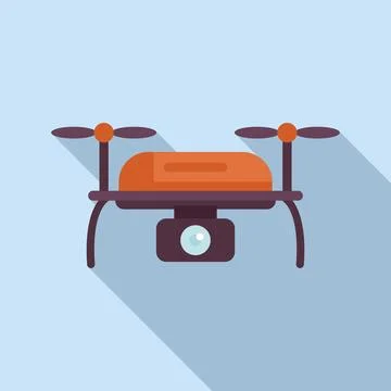 Smart digital map icon flat vector. Land aircraft Stockillustratie