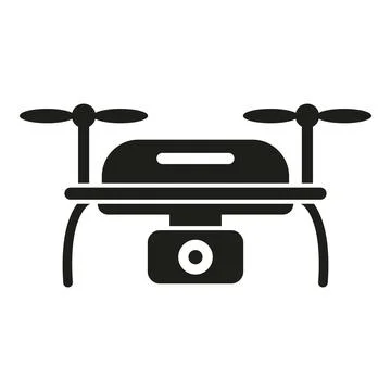 Smart digital map icon simple vector. Land aircraft Stockillustratie