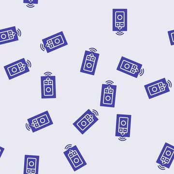 Smart dimmer switch home glyph seamless pattern Illustrazione stock