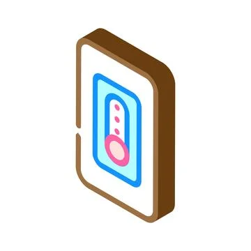 Smart dimmer switch home isometric icon vector illustration 스톡 일러스트