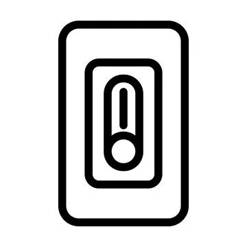 Smart dimmer switch home line icon vector illustration Illustrazione stock