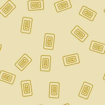 Smart dimmer switch home line vector seamless pattern Stock Illustration