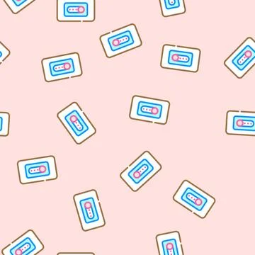 Smart dimmer switch home vector seamless pattern Stock Illustration
