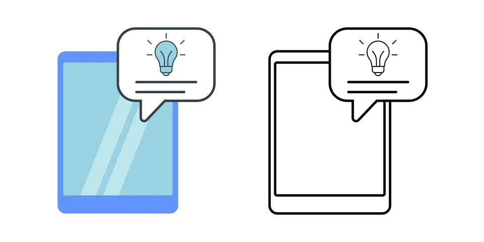 Smart display suggestion Stock Illustration