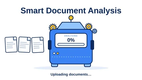 Smart Document Analysis Progress Bar Animation Vidéo 348656229