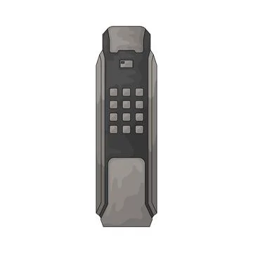 Smart door lock illustration Stock Illustration
