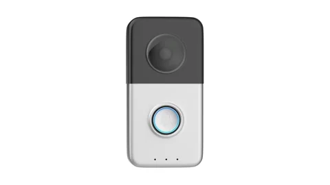 Smart doorbell with camera Stock Footage 317015924