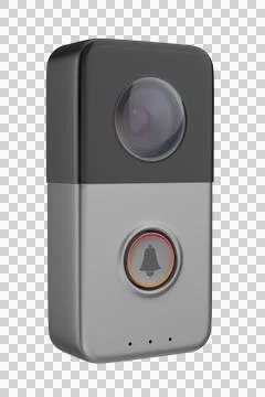 Smart doorbell with camera Stock Illustration