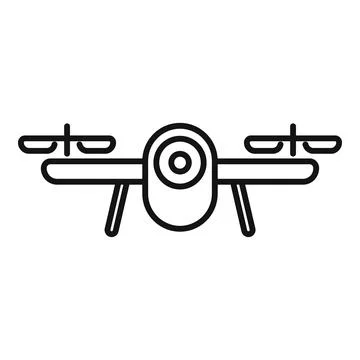 Smart drone control icon outline vector. Air operator Stock Illustration