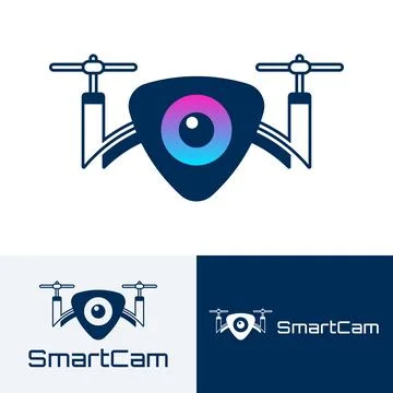 Smart Drone Icon or Logo Иллюстрация