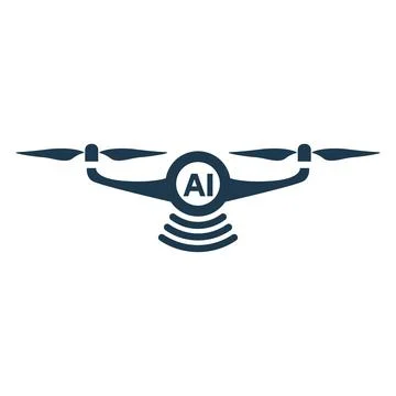 Smart Drone logo Design Illustration Stock Illustration