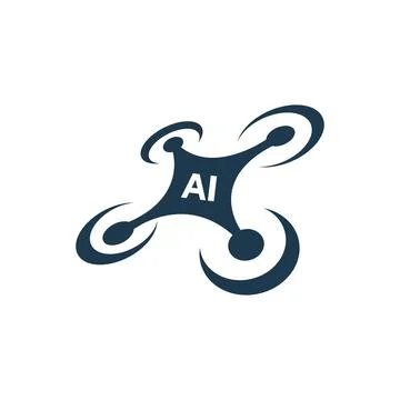 Smart Drone logo Design Illustration Stock Illustration