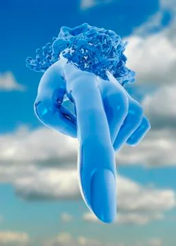 Smart dust, conceptual artwork Stock Illustration