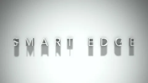 Smart edge 3D title animation with shadows on a white background Stock Footage 296808329