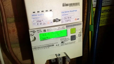Smart Electric Meter UK Video stock 188542187