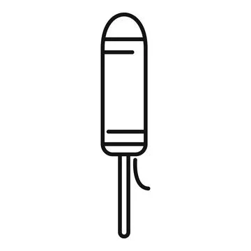 Smart electric toothbrush with replaceable head is cleaning the teeth Stock Illustration