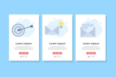 Smart email banner concept. vector illustration Stock Illustration